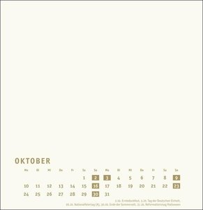 Bastelkalender gold groß 2022