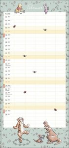 Winnie Puuh Familienplaner 2023. Terminkalender mit Abenteuern von Winnie Puuh und seinen Freunden. Praktischer Wandkalender mit 5 Spalten. Liebevoll illustrierter Wandplaner