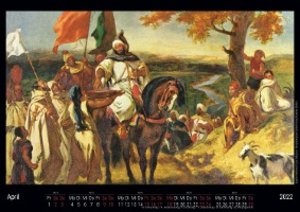 Eugène Ferdinand Victor Delacroix 2022 - Black Edition - Timokrates Kalender, Wandkalender, Bildkalender - DIN A4 (ca. 30 x 21 cm)