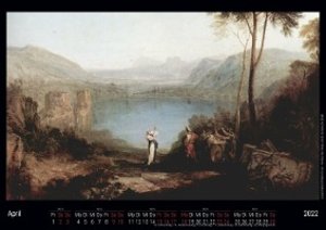 Gemälde von Joseph Mallord William Turner 2022 - Black Edition - Timokrates Kalender, Wandkalender, Bildkalender - DIN A4 (ca. 30 x 21 cm)
