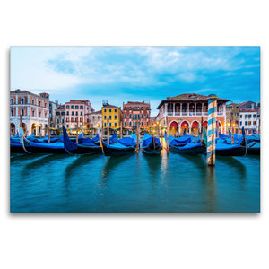 Premium Textil-Leinwand 120 cm x 80 cm quer Venedig - Campo della Pescaria