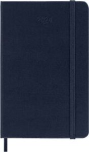 Moleskine 12 Monate Wochen Notizkalender 2024, Pocket/A6, Saphir