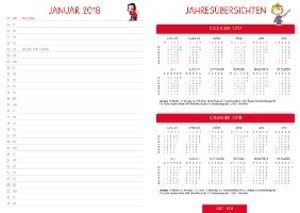 Snoopy 17-Monats-Kalenderbuch A5 2017