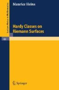 Hardy Classes on Riemann Surfaces