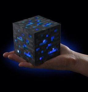 Minecraft - Light-Up Diamond Ore (Blau)