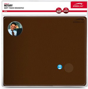 NOTARY Soft Touch Mousepad, braun