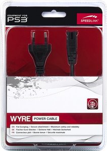 WYRE Power Cable - Netzkabel für PS3/PS2, schwarz