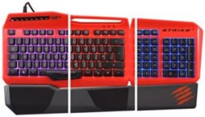 Mad Catz S.T.R.I.K.E. 3 Gaming-Keyboard, Spieletastatur, rot