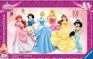 Ravensburger 06322 - Meine Disney Prinzessinnen, 15 Teile Rahmenpuzzle