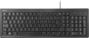 BEDROCK Keyboard, Tastatur - PS/2, schwarz