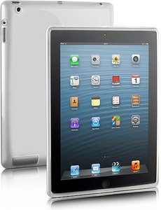 CURB Soft Protector Case, Schutzhülle für Apple iPad 3/4 frosted-klar