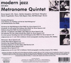 Metronome Quintet, T: Plays Swinging Mahagonny