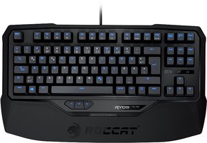 ROCCAT Ryos TKL Pro, MX Blue, Gaming Tastatur (deutsches Tastatur Layout)
