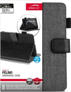 PELINO Schutzhülle, Unversal-Tasche mit Stand-Funktion für Tablets und eBook Reader