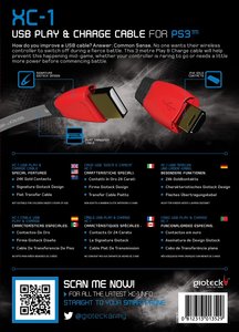 GIOTECK XC-1 Play and Charge Cable (USB-Lade-Kabel)