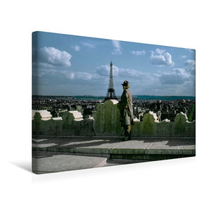 Premium Textil-Leinwand 45 cm x 30 cm quer Tour Eiffel, Paris - 1955