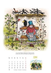 Der Otfried-Preußler-Kalender 2025 – Wandkalender für Kinder – Mit Räuber Hotzenplotz, Kleiner Hexe und Co. – 29,7 x 42 cm – Spiralbindung