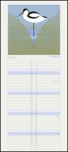 I lIke Birds 2023 - Planer mit zwei Spalten - Partner-Planer - Notizkalender - Illustriert von Stuart Cox - Format 22 x 49,5 cm
