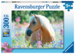 Ravensburger Kinderpuzzle - Pferd im Blumenmeer - 300 Teile Puzzle für Kinder ab 9 Jahren
