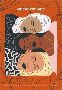 Girl Power Posterkalender 2023. Großer Wandkalender mit 12 starken Motiven. Einzigartiger Kalender XXL zum Thema Feminismus. 37x54 cm. Hochformat