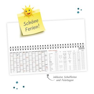 Trötsch Schreibtischquerkalender 2 (eine Woche 2 Seiten) 2025