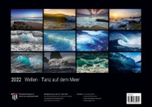 Wellen - Tanz auf dem Meer 2022 - Black Edition - Timokrates Kalender, Wandkalender, Bildkalender - DIN A3 (42 x 30 cm)