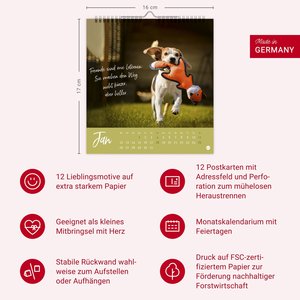 Ziemlich beste Freunde Postkartenkalender 2026