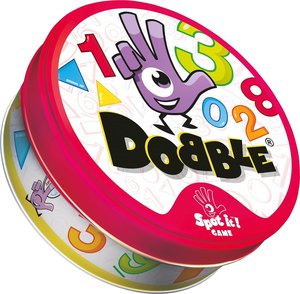 Asmodee ZYGD0032 - Dobble 1 2 3, Zahlen und Formen, Lernspiel, Reaktionsspiel
