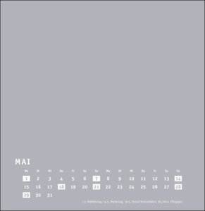 Bastelkalender 2023 Premium silbergrau groß. Blanko-Kalender zum Basteln mit extra Titelblatt für eine persönliche Gestaltung. Foto- und Bastelkalender 2023.