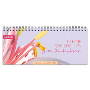 monbijou - Mein Wochenplaner "Kleine Weisheiten zum Glücklichsein" 2025