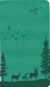 Taschenkalender Nature Line Forest 2024 - Taschen-Kalender 9x15,6 cm - 1 Woche 2 Seiten - 128 Seiten - Umwelt-Kalender - mit Hardcover - Alpha Edition