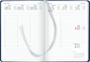 Wochenplaner Tucson blau 2025 - Büro-Kalender A5 - Cheftimer - blue - 1 Woche 2 Seiten - 128 Seiten - Tucson-Einband - Zettler