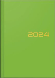 Wochenkalender, Buchkalender, 2024, Modell 796, Balacron-Einband, grün