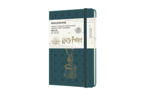 Moleskine 18 Monate Wochen Notizkalender 2021/2022 - Harry Potter, Pocket/A6, Gezeitengrün