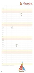 Der Kleine Prinz Familienplaner 2024. Familienkalender mit Motiven aus dem Kinderbuch-Klassiker. Wand-Kalender mit 5 Spalten. Terminkalender für Familien