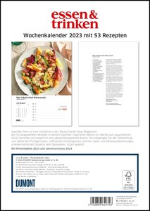 ESSEN & TRINKEN Wochenkalender 2023 – Küchen-Kalender mit Notizfeldern – pro Woche 1 Rezept – Format 21,0 x 29,7 cm – Spiralbindung