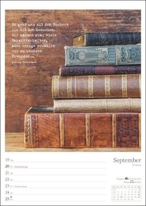 Leben mit Büchern Kalender 2022