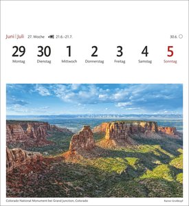 USA Sehnsuchtskalender 2026