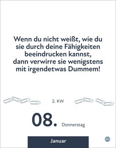 Die besten Sprüche für lange Bürotage Tagesabreißkalender 2026