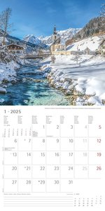 Deutschland 2025 - Broschürenkalender 30x30 cm (30x60 geöffnet) - Kalender mit Platz für Notizen - Wandkalender - Wandplaner - Wandkalender