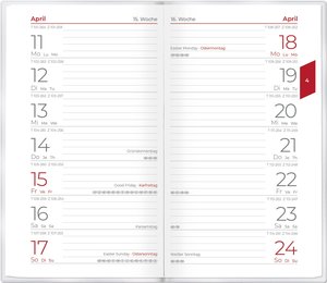 Alpha Edition - Miniplaner Style Rosenblüten 2025 Taschenkalender, 9x15cm, Kalender mit 64 Seiten, Ferientermine, Notizbereich und internationales Kalendarium