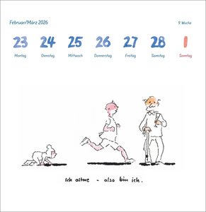 Helme Heine: Philosophisches Premium-Postkartenkalender 2026