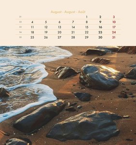 Auszeit für die Seele 2025 - Postkartenkalender 16x17 cm - zum Aufstellen oder Aufhängen - Monatskalendarium - Gadget - Mitbringsel - Alpha Edition