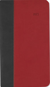 Taschenkalender Premium Fire schwarz-rot 2023 - Büro-Kalender 9x15,6 cm - 1 Woche 2 Seiten - 128 Seiten - mit weichem Tucson-Einband - Alpha Edition