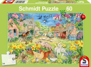 Schmidt 56419 - Mein kleiner Bauernhof, Kinder-Puzzle, 60 Teile