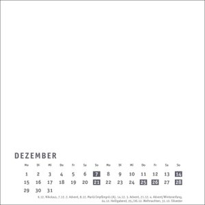 Premium-Bastelkalender weiß klein 2025