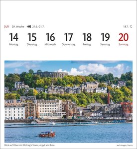 Schottland Sehnsuchtskalender 2025 - Wochenkalender mit 53 Postkarten