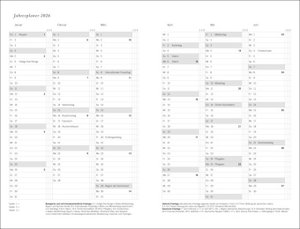 Diario Wochen-Kalenderbuch A6, schwarz 2025