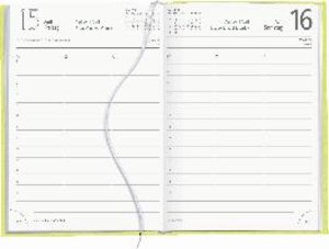 Buchkalender grün 2023 - Bürokalender 14,5x21 cm - 1 Tag auf 1 Seite - Kartoneinband, Recyclingpapier - Stundeneinteilung 7 - 19 Uhr - 876-0713