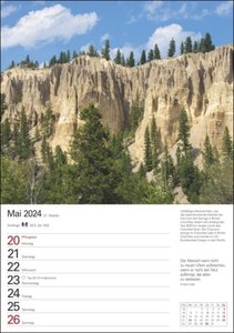 Kanada Wochenplaner 2024. Die Schönheit kanadischer Landschaften, gepaart mit Zitaten in einem praktischen Terminkalender. Dekorativ und nützlich: Der Wand-Kalender 2024 zum Eintragen